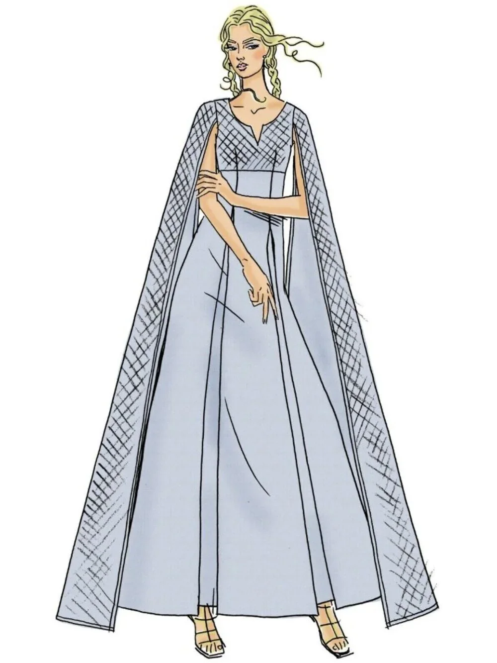 McCalls M7854 6 to 14 Costume Dress Cloak Cosplay Steampunk Uncut Sewing Pattern